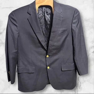 Blazer Brooks Brothers Loro Piana 46 Country Club Lana Dorado Botón Chaqueta - Imagen 1 de 5