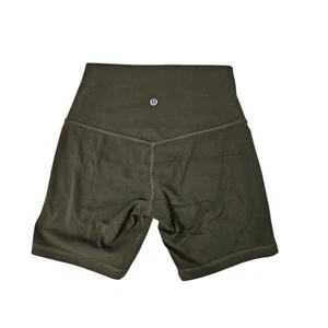 Lululemon Align hoch geschnittene Yoga Biker Shorts 4 grün Stretch Nulu 6" Athleisure - Bild 1 von 8