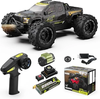 Rlaarlo Rog1 Metal 1/14 Scale Brushless RTR Off-Road RC Monster Truck 3S Lipo - Image 1 of 4