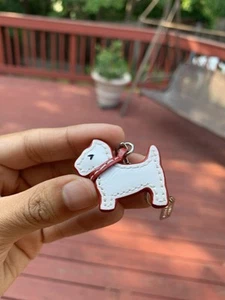 Coach White Highland/Scottie Terrier Phone or Bag Charm - Photo 1 sur 7