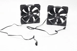 Lot 2x Fractal Design Aspect 14 PWM 1700 RPM  Case Fans (140mm Black) - Picture 1 of 10