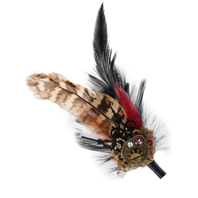 PunkStyle Gear Brooches Lapel Pin Steampunk Clock Hairclip Costume Hair Decors - Image 1 of 4