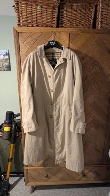 Burberrys Vintage Trenchcoat For Men Size XL 100% Cotton Made In England - Image 1 of 4