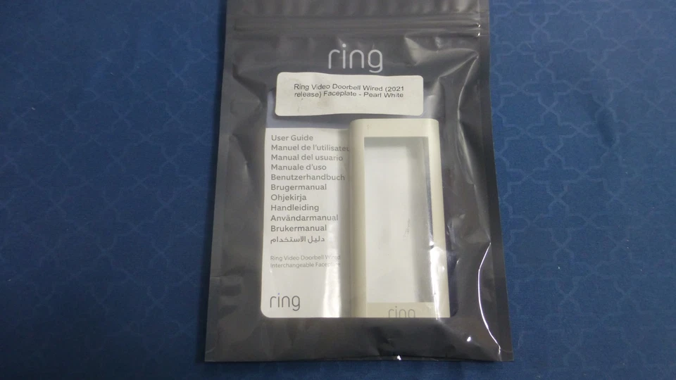 Timbre video Ring con cable (lanzamiento 2021) placa frontal blanca ¡Nuevo! Foto 1 de 1