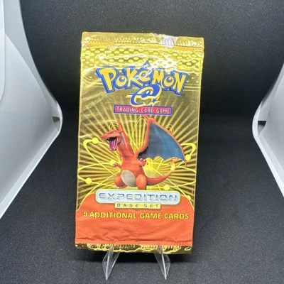 Charizard EMPTY 2002 Pokemon Expedition Booster Pack OPENED Wrapper - No Cards - Image 1 of 4