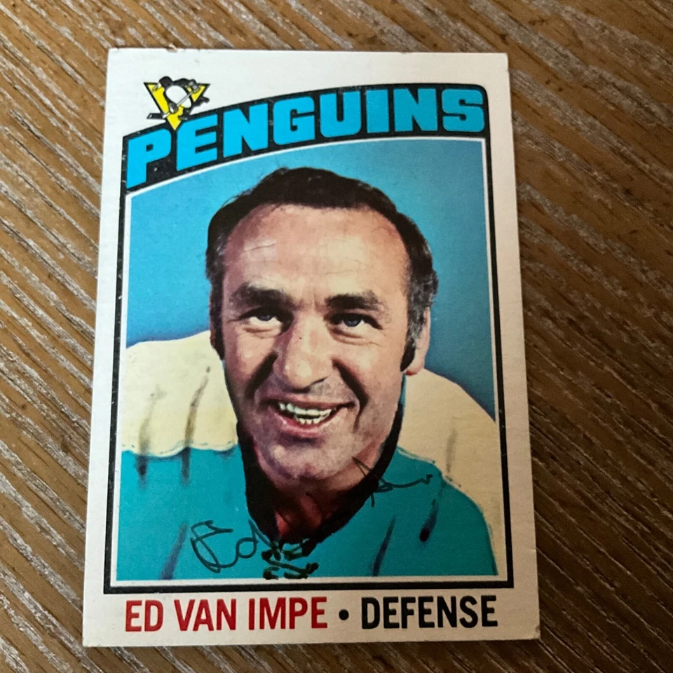 Autographed 1976-77  Topps  ED VAN IMPE.    TOUGH AUTO !!      #L-1 - Image 1 of 1