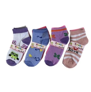 NEW 12 Pairs Kids Girl Ankle Sports Socks Cotton Size Age 2-4T 4-6T 6-8T(504-1M) - Picture 1 of 13