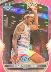2022-23 Bowman University Chrome - Pink Refractor #44 Armando Bacot (RC) - Picture 1 of 2