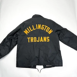 Giacca abbigliamento sportivo vintage Millington Trojans Howe Memphis taglia grande nylon - Foto 1 di 13