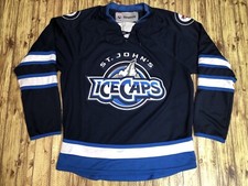 Reebok AHL ST JOHN ICE CAPS Winnipeg Jets Affiliate Defunct Hockey Jersey MENS M