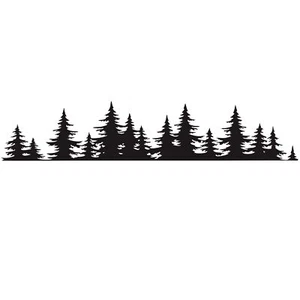 Pine Tree Forest Car Sticker Vinyl Decal Window Car Body Decor Sticker D3W0 - Picture 1 of 6