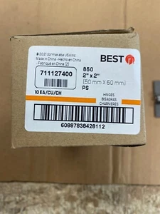 BESTE SCHARNIERE, EXTRA SCHWERE VOLLFLÄCHIGE PLATTENSCHARNIERE, 2 ZOLL X 2 ZOLL, 10ER-PACK - Bild 1 von 3