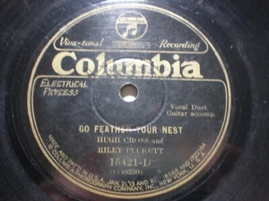 Riley Puckett & Hugh Cross-(78) Columbia 15421;Tuck Me to Sleep / Go Feather... - Picture 1 of 6
