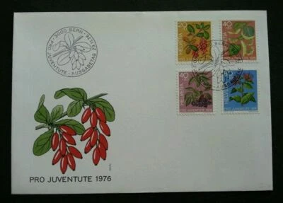 [SJ] Switzerland Flower 1976 Flora Plant (stamp FDC) *clean - Image 1 of 4