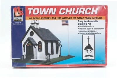 Life-Like No. 433-1350 HO Scale Town Church Sealed Box New Old Stock - Image 1 of 2