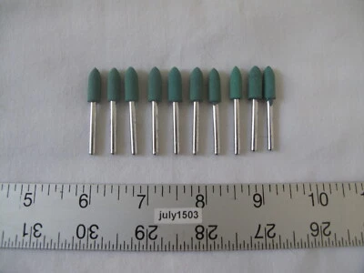 (10) NEW Rubber Abrasive Polishing Rounded Point 1/4" for Dremel (DX) - Image 1 of 2
