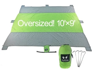 Beach Mat Best Sand Proof Beach Blanket Outdoor Travel, Camping, Hiking, Concert - Picture 1 of 9