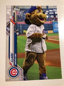 2020 Topps Opening Day Jumbo 5x7 Mascots 14/49 Clark Cubs M1 