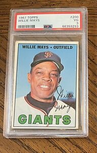 1967 Topps Willie Mays PSA 3 San Francisco Giants Card #200