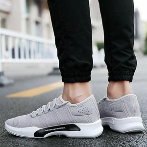 Mens Running Sport Lace Up Trainers Sneakers Walking Fitness Gym Fashion Shoes - Picture 1 of 8
