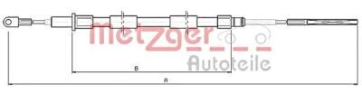 METZGER Parking Brake Cable Disc For BMW Z3 E36 95-03 34401166055 - Image 1 of 4