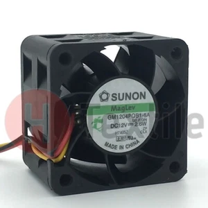 1 pièce GM1204PQB1-8A ventilateur de refroidissement serveur muet DC12V 2,6W 3 fils 40*40*28 mm - Photo 1/4