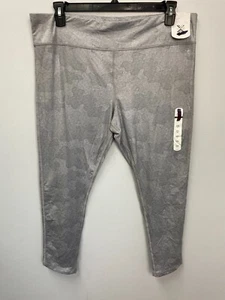 Xersion Gray Camo Athletic Leggings Girls Sz 3XL (22.5) Quick Dri No Chafe Seams - Picture 1 of 12