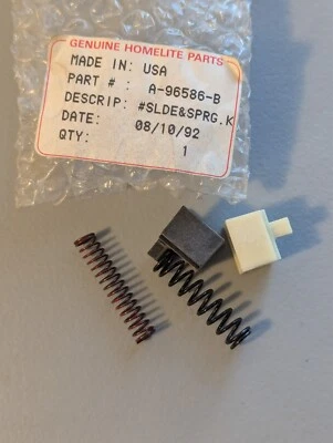 New Genuine Homelite Trimmer Spring and Slide Kit A-96586-A - Image 1 of 3
