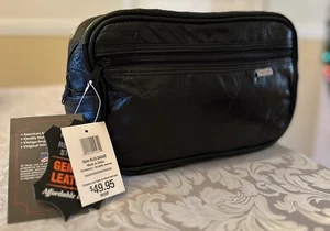 NEU Persönliche Kulturbeutel Rasur Make-up Tasche Embassy Italian Stone™ Design Leder - Bild 1 von 6