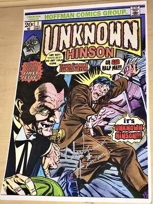 LIMITED Signed UNKNOWN HINSON Comic Book Cover Poster 11 x 17 Print Horror