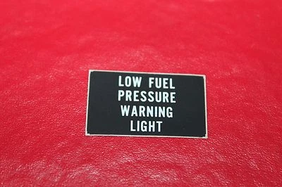 Calcomanía de luz de advertencia de baja presión de combustible Foto 1 de 2