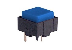 10x Micro mini pulsante 12x12mm con tasto blu per circuito stampato pcb 24V 8283
