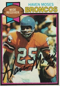 Haven Moses signed 1979 Topps card Denver Broncos autograph - Picture 1 of 1