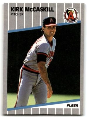 1989 Fleer Kirk McCaskill California Angels #483 - Image 1 of 2