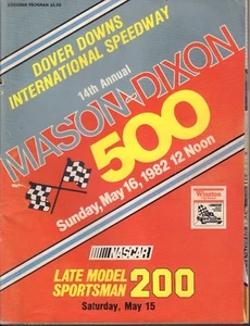 Mason Dixon 500 1982 programa de carreras Dover Downs 102617nonjhe - Imagen 1 de 1