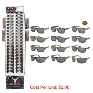 WHOLESALE SUNGLASSES CAMO SPORT STYLES 180 PCS WITH DISPLAY BULK LOT SUNGLASS - Picture 1 of 4
