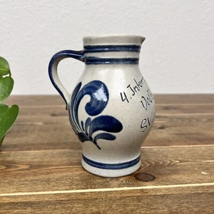 Deutsche Salzglasur Krug Krug Kobaltblau Kleiraba Keramik Westerwald Keramik 82 - Bild 1 von 6