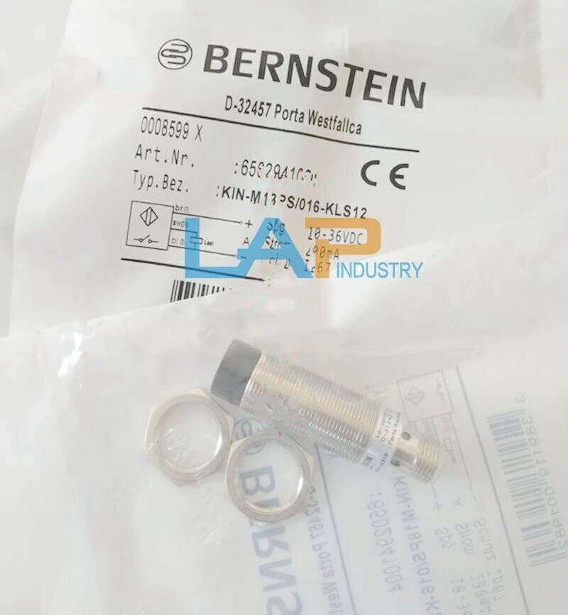 1PCS New For Bernstein Proximity Switch KIN-M18PS/016-KLS12 10-36VDC 200mA - Image 1 of 1