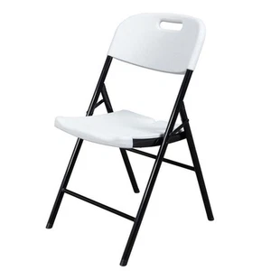 4Pack Plastic Folding Chairs Commercial Event Wedding Party Seat Chairs White - Picture 1 of 13