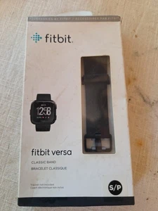 Bracelet Fitbit Versa Classic noir ~ petit S/P - NEUF - Photo 1 sur 3