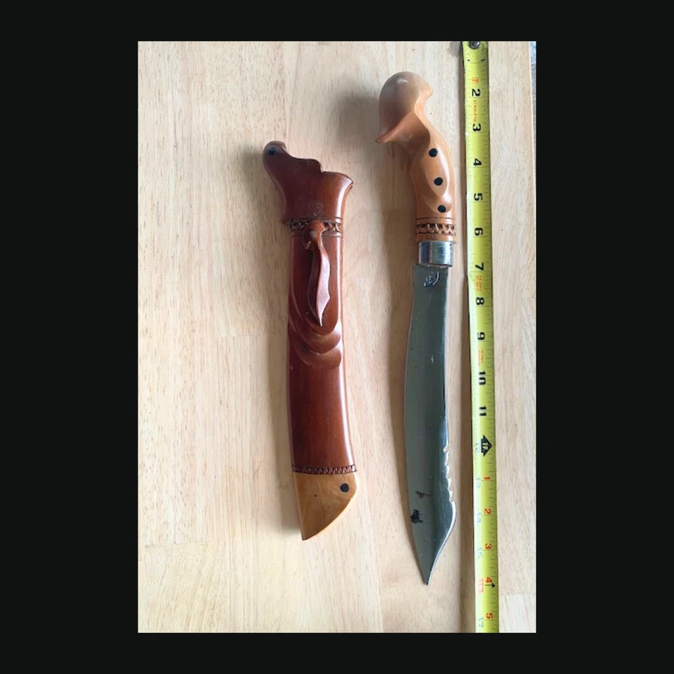 RARE Handmade Golok Traditional Indonesian Machete Pencak Silat Weapon - Image 1 of 2