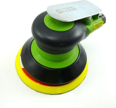 DYNAMIC POWER 5 英寸高速砂光机 – 12,000 RPM(绿色和黑色)适用于 Smooth Finis — 第 1/4 张图片