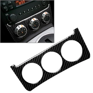 Carbon Fiber Central Console Dashboard Knob Cover Trim For Nissan 350z 2003-2009 - Picture 1 of 10