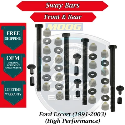 Barras estabilizadoras delanteras y traseras MOOG OEM para Ford Escort 1991-2003 garantía de por vida Foto 1 de 4