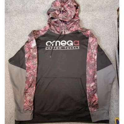 Omega Custom Tackle Sudadera con Capucha Para Hombre 2XL Manga Larga Pesca Poliéster Rendimiento Foto 1 de 4