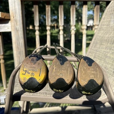 Trofeo de madera vintage Wilson 3,4,5 Clima Gard Strata bloque palos Foto 1 de 3