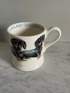 Taza de 1/2 pinta Emma Bridgewater Dachshund negra y tostada (segunda) - Imagen 1 de 6