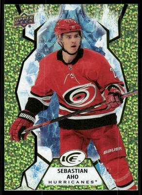 2021-22 Upper Deck Ice #71 Sebastian Aho Green - Image 1 of 2