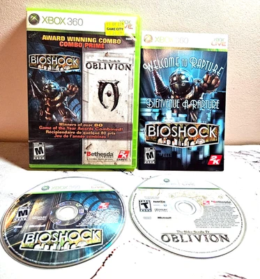 BioShock/The Elder Scrolls IV: Oblivion (Xbox 360, 2009) CIB With Manual - Image 1 of 4
