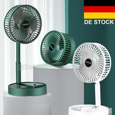 USB Tischventilator Mini Tragbarer Ventilator Lüfter Faltbar Leise Kühler Akku - Bild 1 von 4